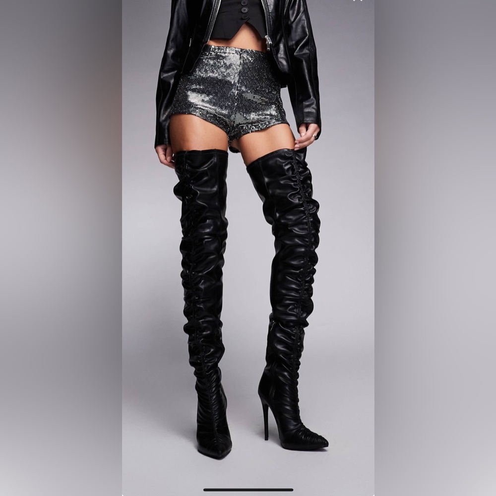 Black Over-the-Knee Women's Boots